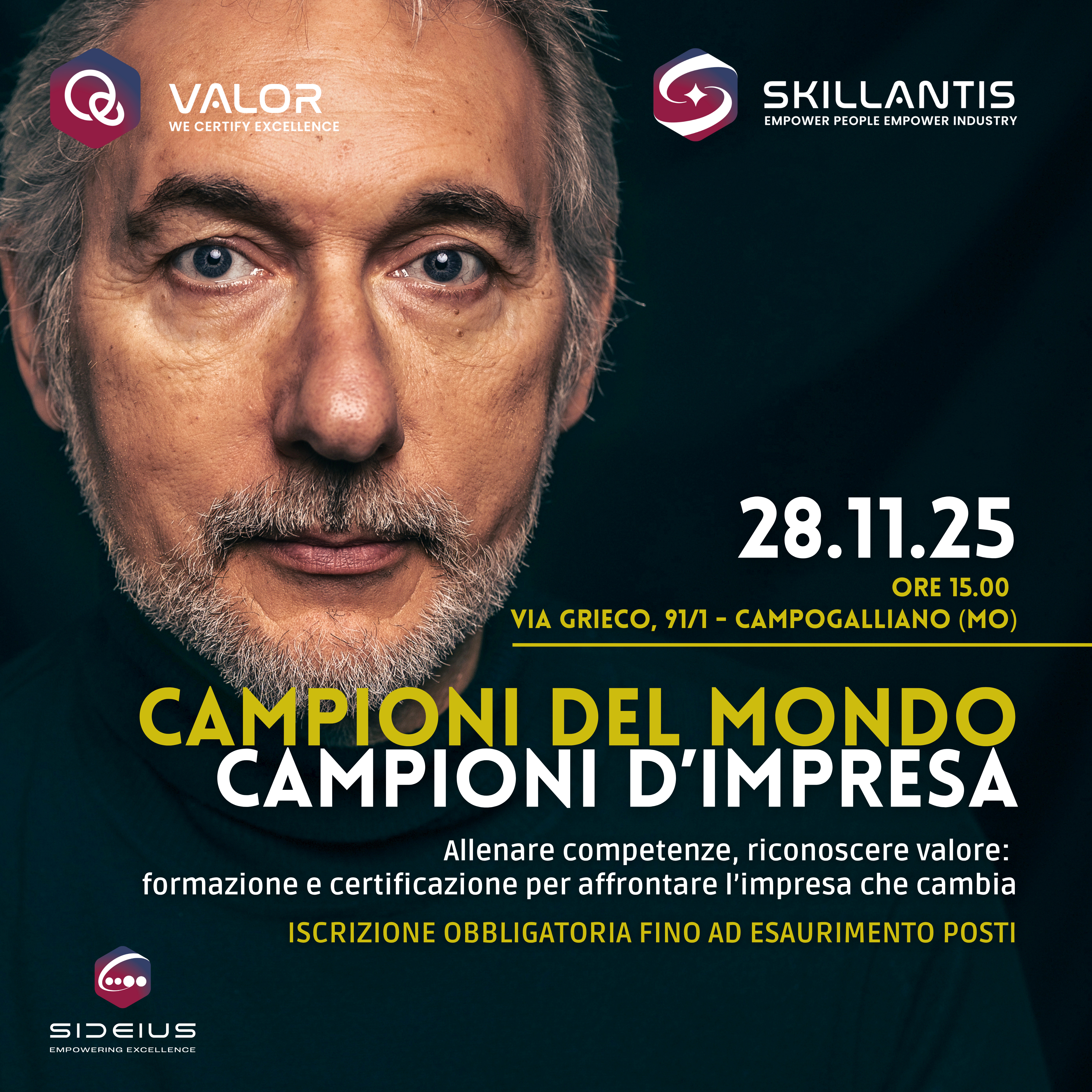 Evento CAMPIONI DEL MONDO CAMPIONI D'IMPRESA